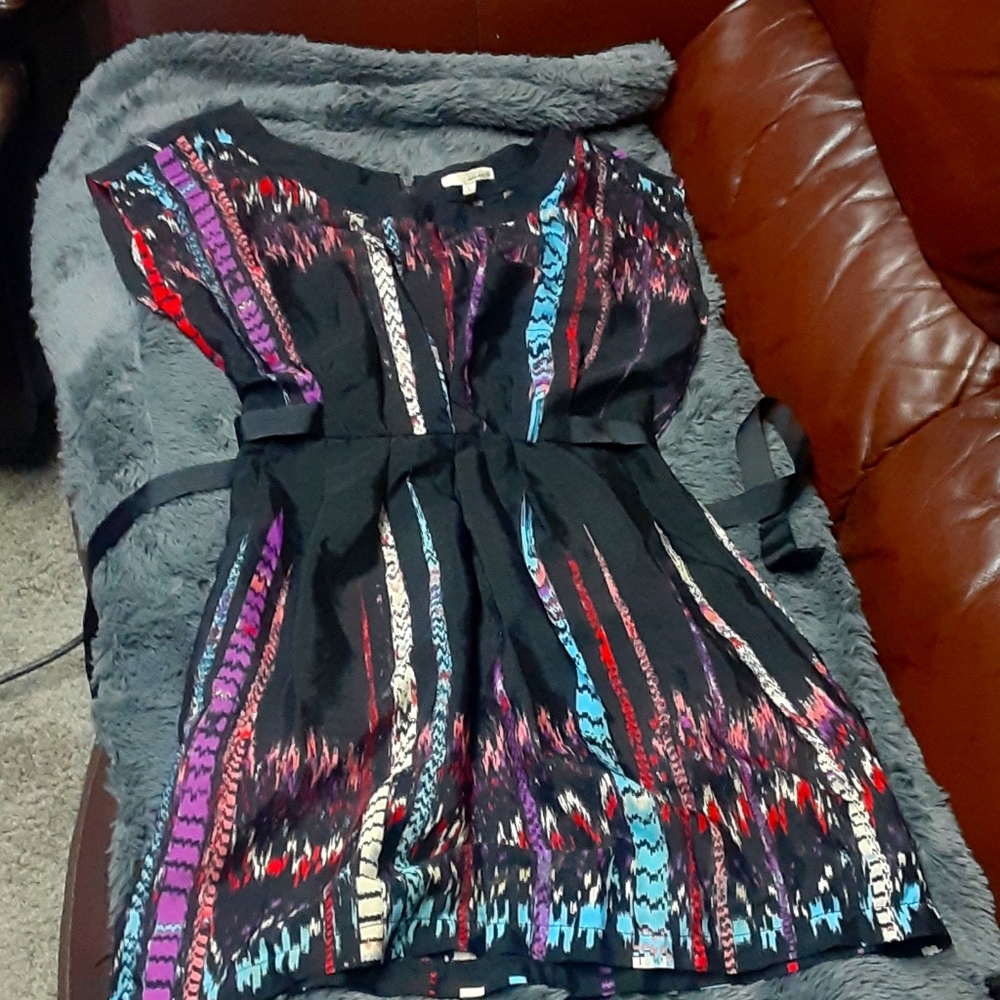 black tribal print dress